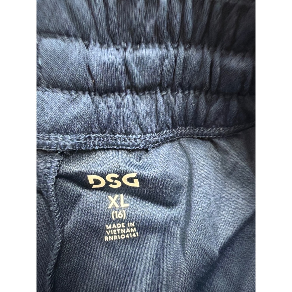 DSG Girls Mesh Performance Shorts University Navy Blue XL 16 Mid Rise DAG14125 - Picture 2 of 6